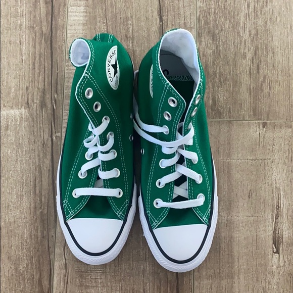 Converse Shoes - Green high top all stars